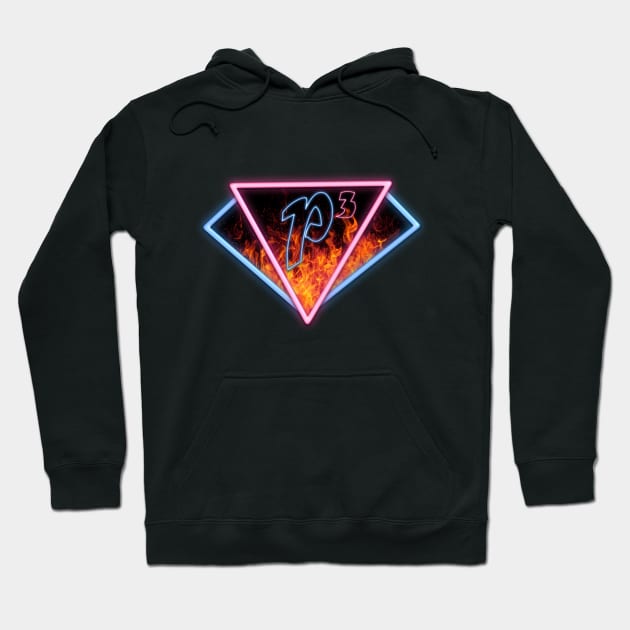 Charmed P3 Neon Flames Hoodie by Ratherkool